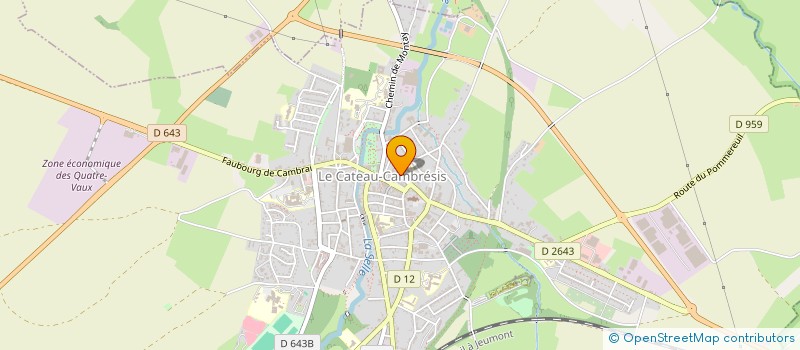 localisation de l'entreprise MONSIEUR RUDY RENARD à LE CATEAU-CAMBRESIS