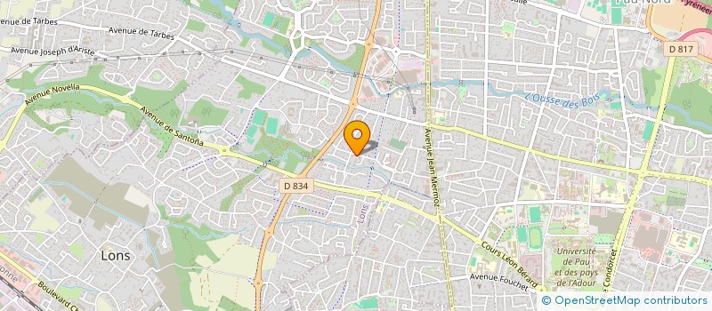 localisation de l'entreprise MONSIEUR RUDY RENE VICTOR BOULANGER  LONS