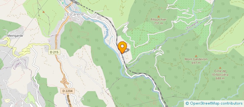 localisation de l'entreprise MONSIEUR RUDY RODRIGUEZ  L'ESCARENE