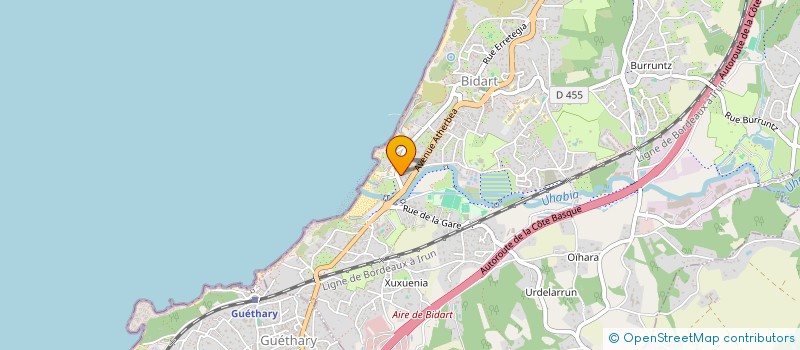 localisation de l'entreprise MONSIEUR RUDY ROSSELLI  BIDART