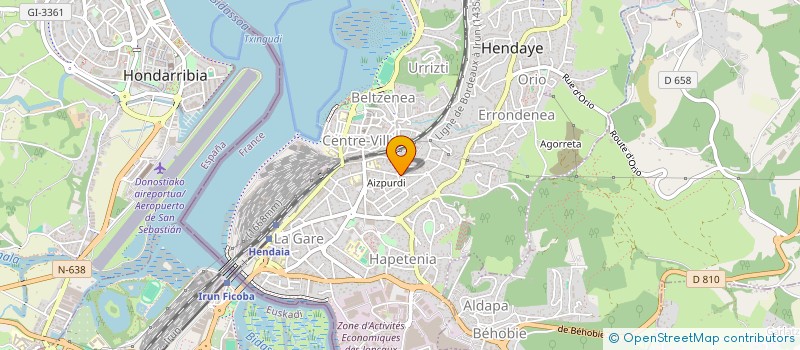 localisation de l'entreprise MONSIEUR RUDY ROULANCE à HENDAYE