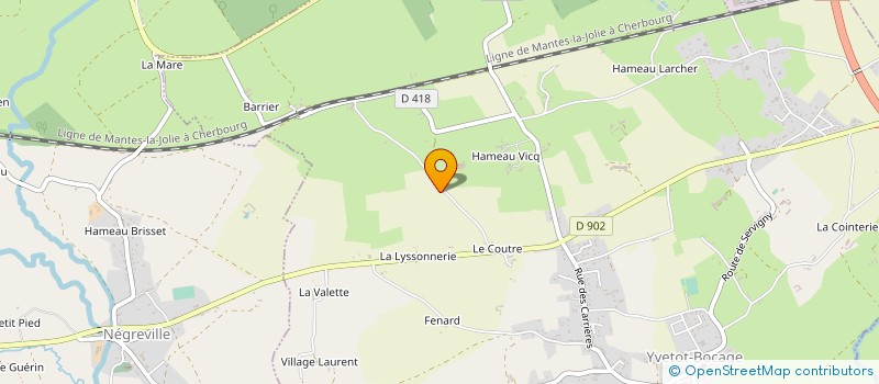 localisation de l'entreprise MONSIEUR RUDY RUFFEL à YVETOT-BOCAGE
