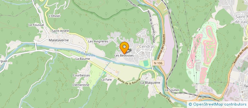 localisation de l'entreprise MONSIEUR RUDY SANTIAGO  CENDRAS