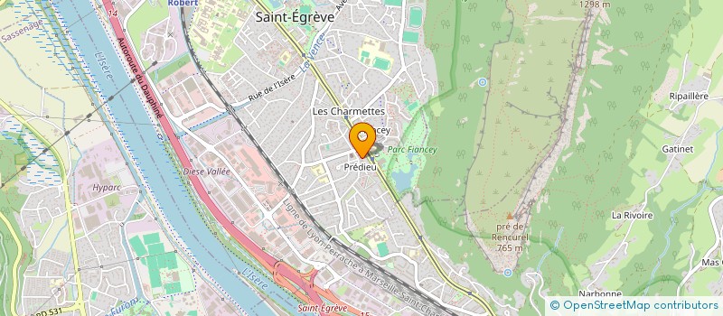 localisation de l'entreprise MONSIEUR RUDY SAURAT  SAINT-EGREVE