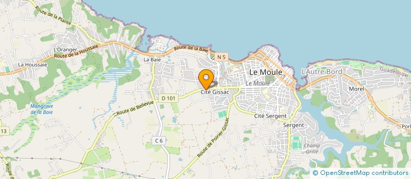 localisation de l'entreprise MONSIEUR RUDY SAVELIER à LE MOULE