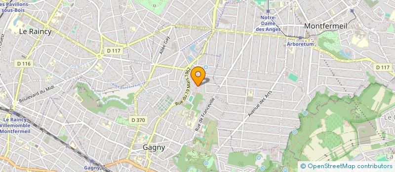 localisation de l'entreprise MONSIEUR RUDY SILVA TAVARES à GAGNY