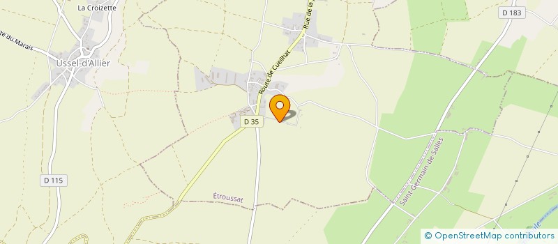 localisation de l'entreprise MONSIEUR RUDY STENEGRE  ETROUSSAT