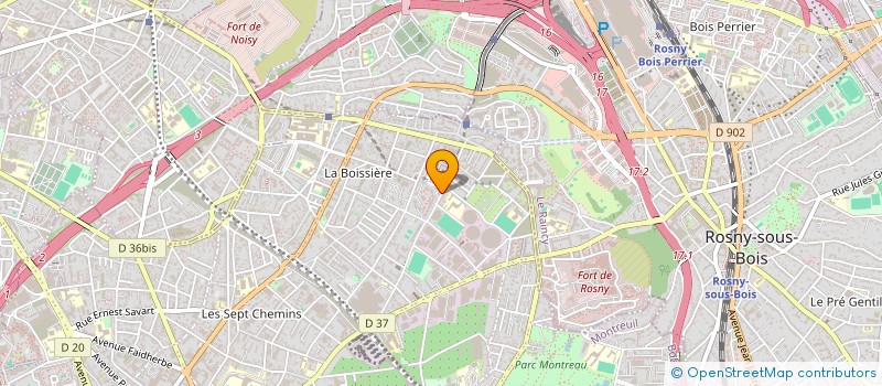 localisation de l'entreprise MONSIEUR RUDY TOUTIN à MONTREUIL