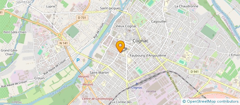 localisation de l'entreprise MONSIEUR RUDY VEZIN à COGNAC