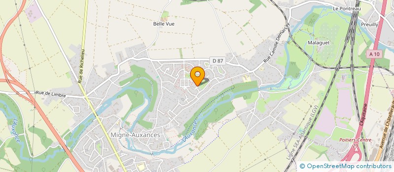 localisation de l'entreprise MONSIEUR RUDY ZAMBON  MIGNE-AUXANCES