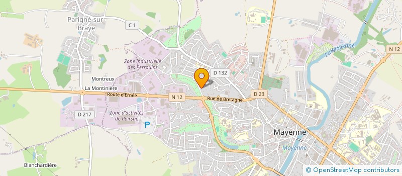 localisation de l'entreprise MONSIEUR RUFAT HUSEYNOV  MAYENNE