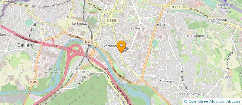 localisation de l'entreprise MONSIEUR RUGGERO PESAVENTO  ANNEMASSE