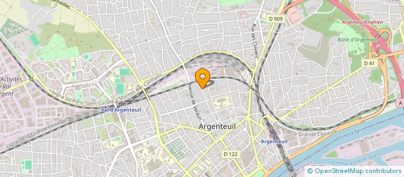 localisation de l'entreprise MONSIEUR RUI COELHO à ARGENTEUIL