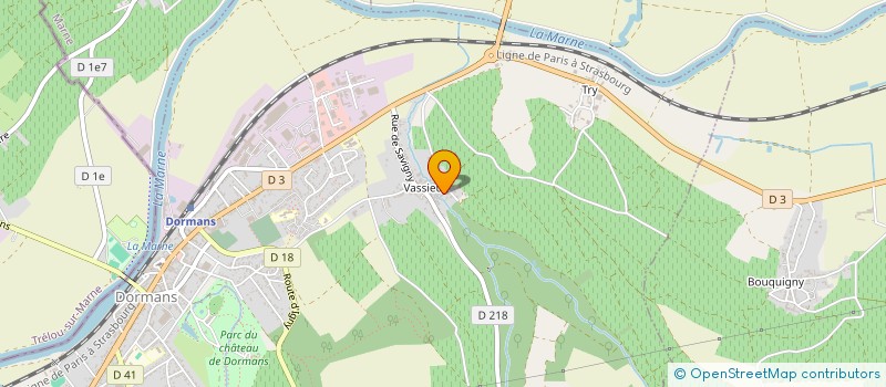 localisation de l'entreprise MONSIEUR RUI CORDEIRO  DORMANS