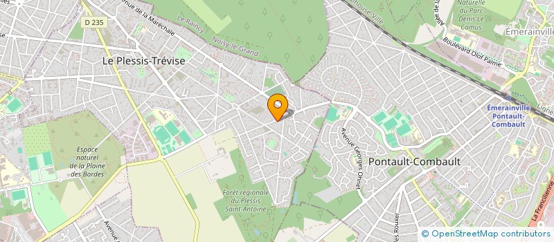 localisation de l'entreprise MONSIEUR RUI DA COSTA à LE PLESSIS-TREVISE