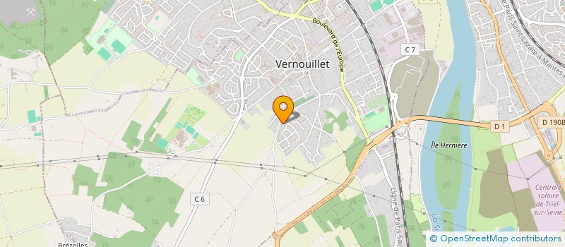 localisation de l'entreprise MONSIEUR RUI DE ARAUJO à VERNOUILLET