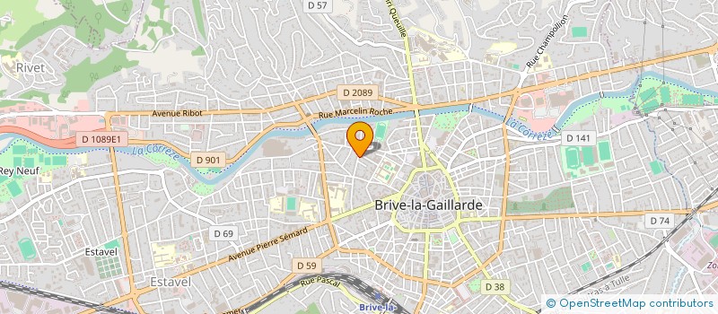 localisation de l'entreprise MONSIEUR RUI DOS SANTOS PUPO  BRIVE-LA-GAILLARDE