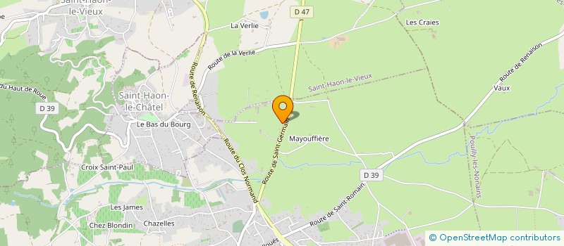 localisation de l'entreprise MONSIEUR RUI FERREIRA PINHAL  RENAISON