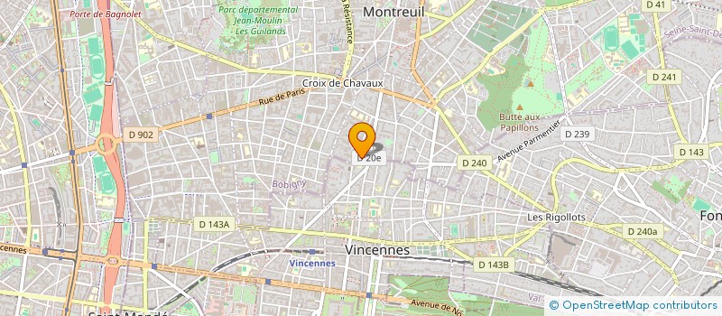 localisation de l'entreprise MONSIEUR RUI LOURENCO DE JESUS à MONTREUIL