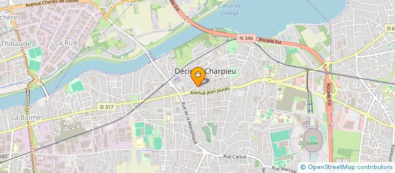 localisation de l'entreprise MONSIEUR RUI MANUEL MARTINHO DA CUNHA  DECINES-CHARPIEU