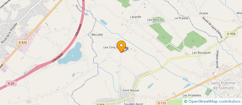 localisation de l'entreprise MONSIEUR RUI MANUEL MONTEIRO OLIVEIRA  SAINT-ETIENNE-DE-TULMONT