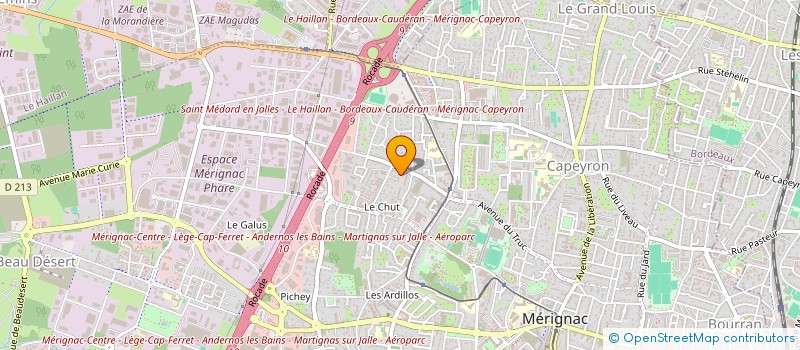 localisation de l'entreprise MONSIEUR RUI MANUEL RIBEIRO  MERIGNAC