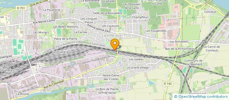 localisation de l'entreprise MONSIEUR RUI MARTINS LARANJEIRA  LA VILLE-AUX-DAMES