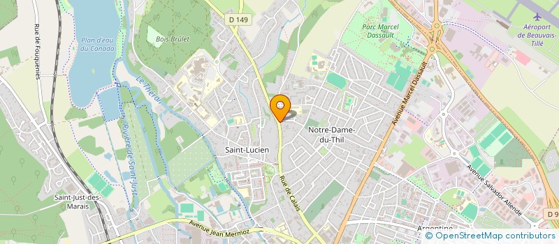 localisation de l'entreprise MONSIEUR RUI MARTINS PIRES  BEAUVAIS