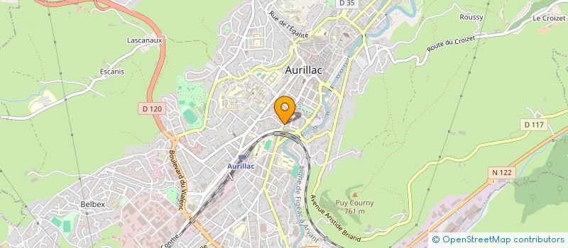 localisation de l'entreprise MONSIEUR RUI MONTEIRO RODRIGUES à AURILLAC