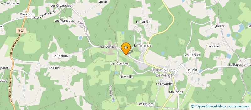 localisation de l'entreprise MONSIEUR RUI PINTO ALVES  EGLISE-NEUVE-DE-VERGT