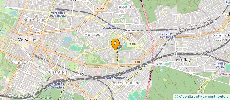 localisation de l'entreprise MONSIEUR RUI PINTO DA SILVA à VERSAILLES