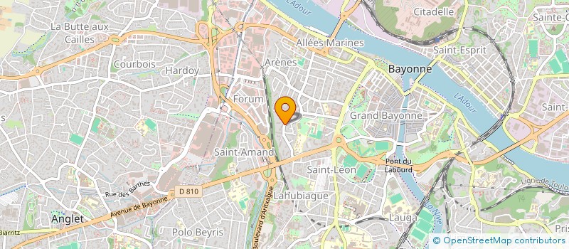 localisation de l'entreprise MONSIEUR RUI RIBEIRO DA COSTA  BAYONNE