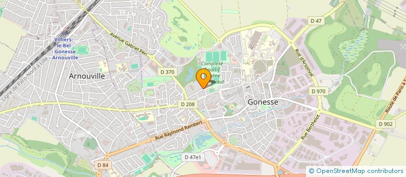 localisation de l'entreprise MONSIEUR RUI RODRIGUES DUARTE  GONESSE