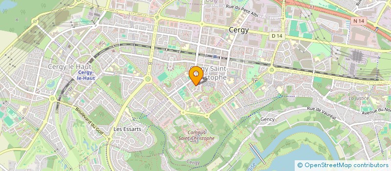 localisation de l'entreprise MONSIEUR RUPARATNAM THEVARATNAM  CERGY