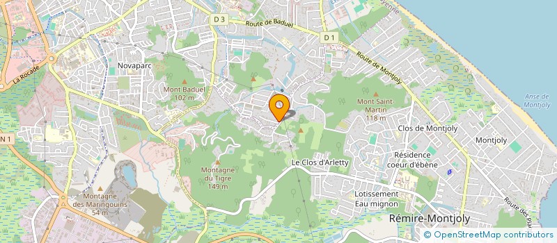 localisation de l'entreprise MONSIEUR RUPDIWAN DWARKA  CAYENNE