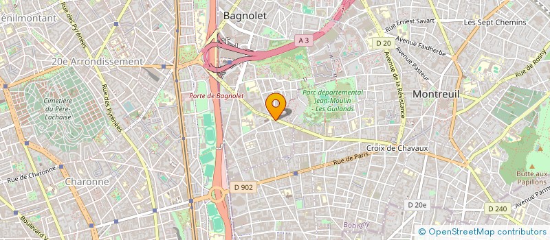 localisation de l'entreprise MONSIEUR RUPERT MOLINARI à BAGNOLET