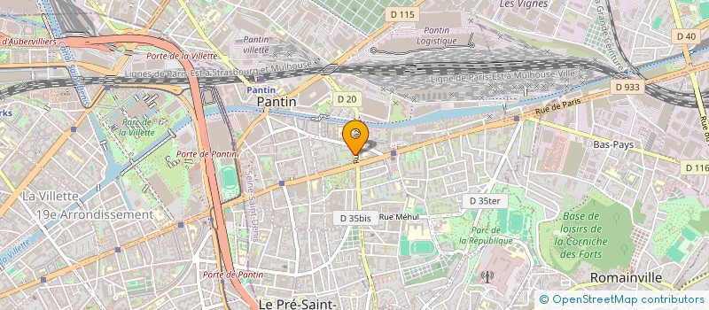localisation de l'entreprise MONSIEUR RUPOCK PAUL à PANTIN