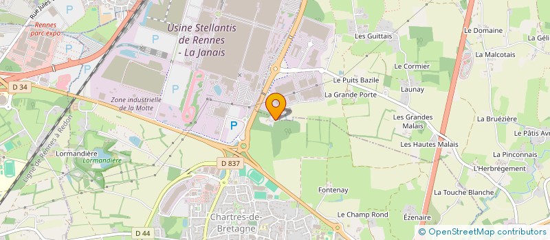 localisation de l'entreprise MONSIEUR RURIK AUBIN DE LA MESSUZIERE  CHARTRES-DE-BRETAGNE