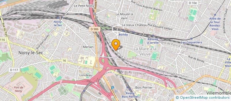 localisation de l'entreprise MONSIEUR RUSHDI BOUSKSOU  BONDY