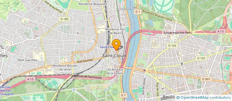 localisation de l'entreprise MONSIEUR RUSHDY BOUNAB  SAINT-CLOUD