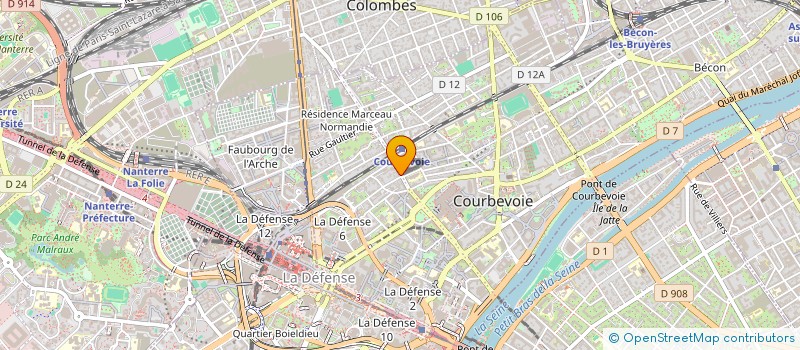 localisation de l'entreprise MONSIEUR RUSLAN BAZAVLIAK  COURBEVOIE