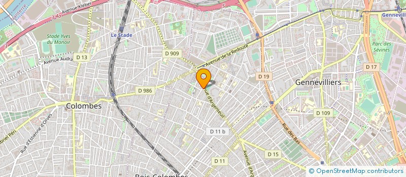 localisation de l'entreprise MONSIEUR RUSLAN MORARU à BOIS-COLOMBES