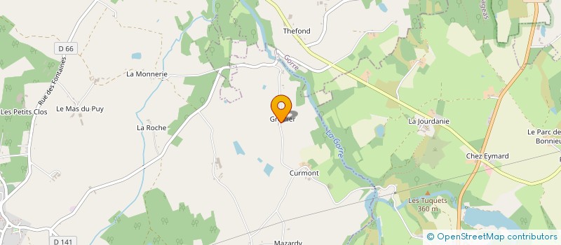 localisation de l'entreprise MONSIEUR RUSSELL JACKSON  CHAMPSAC