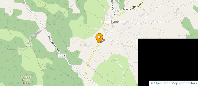 localisation de l'entreprise MONSIEUR RUSSELL PHILLIPS  PROMILHANES