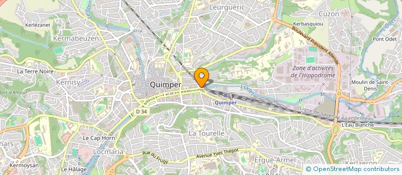 localisation de l'entreprise MONSIEUR RUZHDI BERISHA à QUIMPER