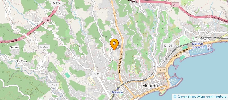 localisation de l'entreprise MONSIEUR RWAN CUROTTO  MENTON