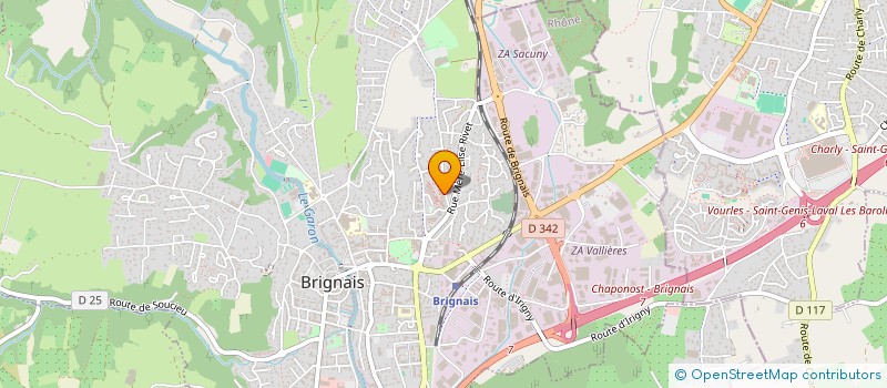 localisation de l'entreprise MONSIEUR RYAD BERKATI à BRIGNAIS