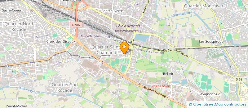 localisation de l'entreprise MONSIEUR RYAD BOULAHROUF  AVIGNON