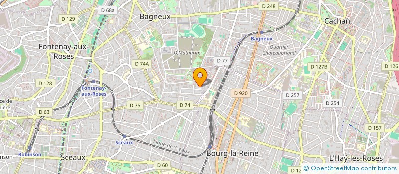localisation de l'entreprise MONSIEUR RYAD BRIHI  BAGNEUX