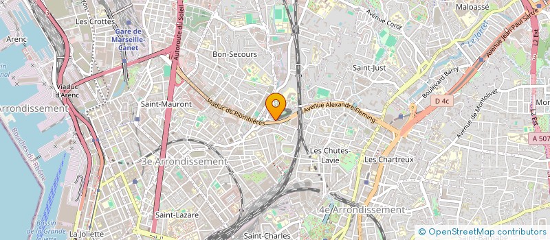 localisation de l'entreprise MONSIEUR RYAD CHAOUCHE à MARSEILLE